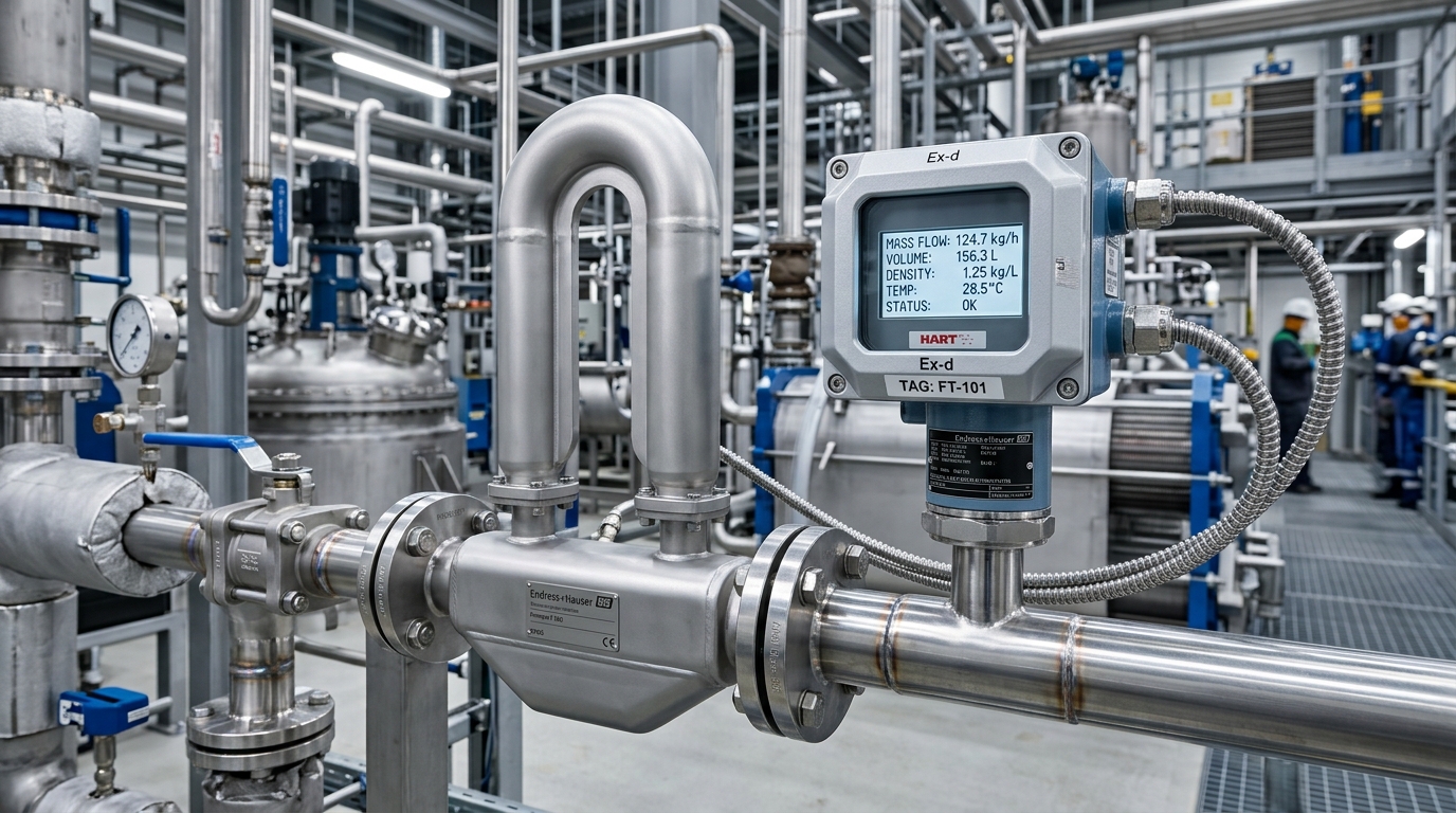 Coriolis Mass Flow Meter Industrial Instrumentation